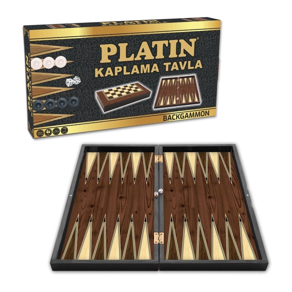 1020371 Platin Tavla (Büyük),Star Okey