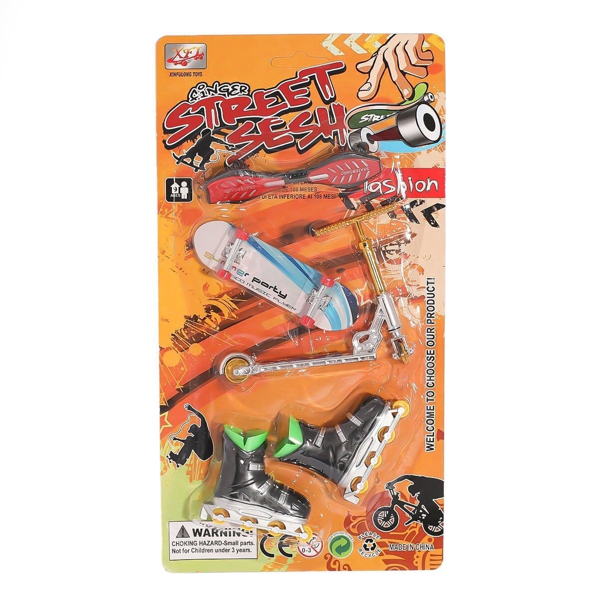 Kzl-012-A7 Kartela Kaykay Paten Scooter Oyun Seti-Kızılkaya