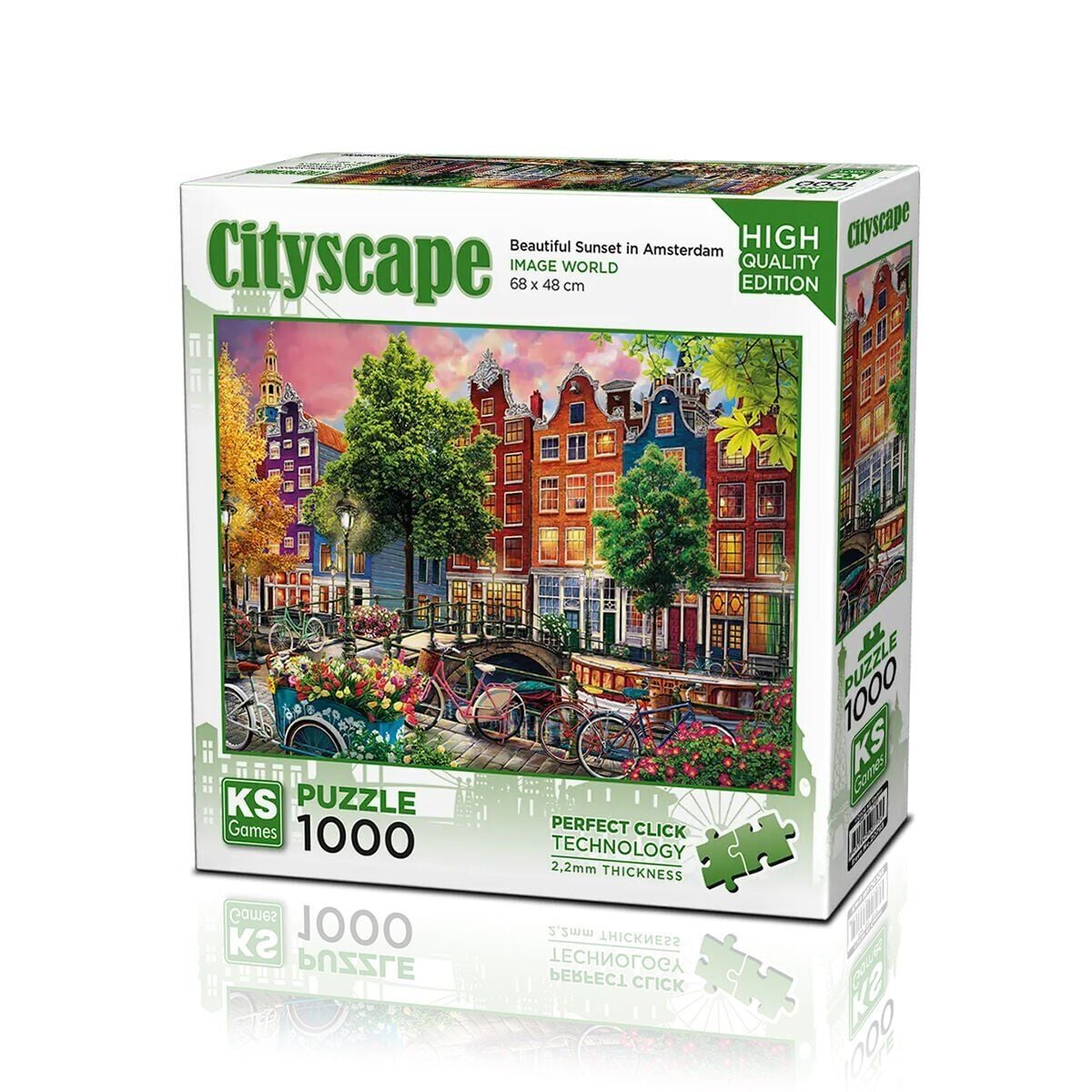 20793 Puzzle 1000 Beauti̇ful Sunset İn Amsterdam