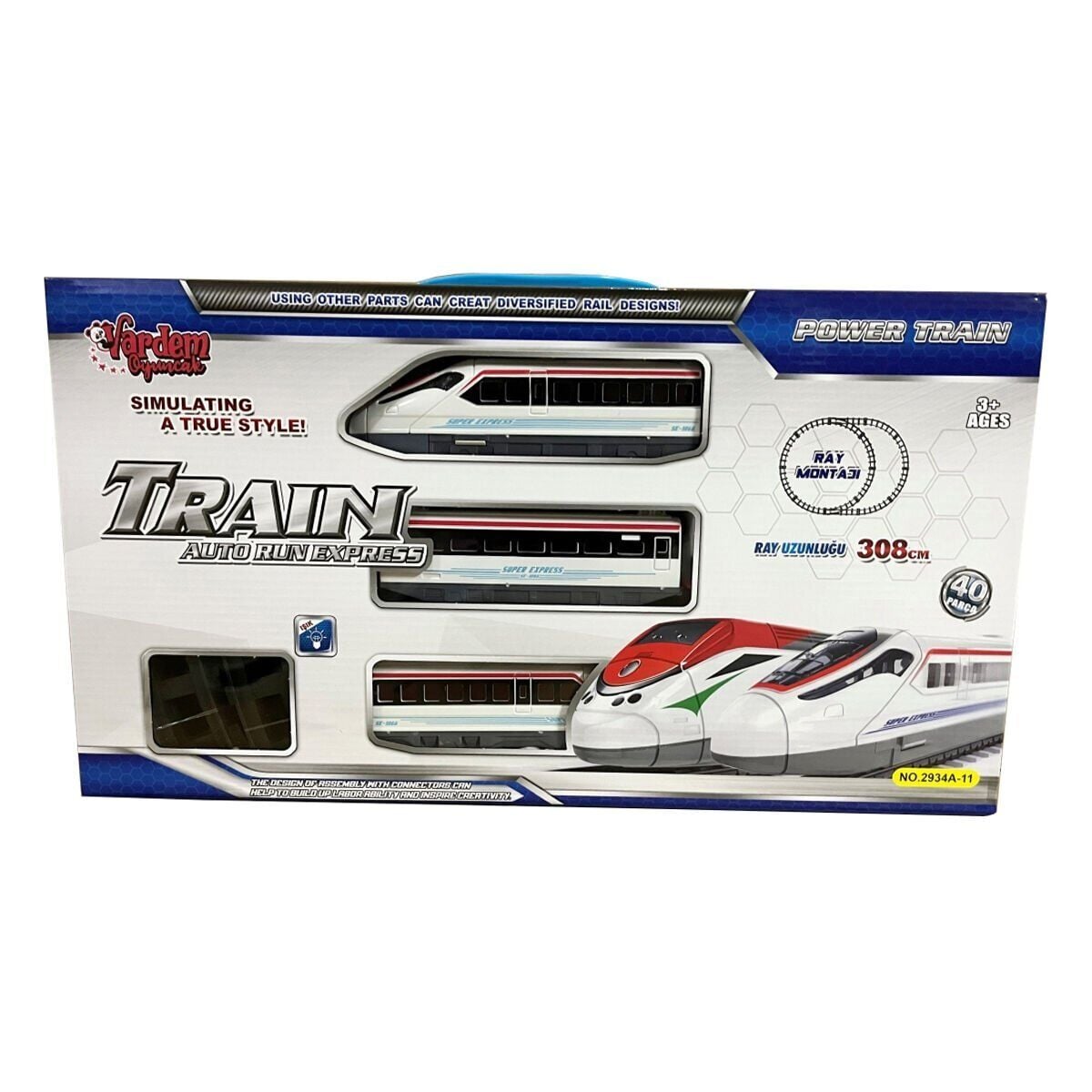 Le-2934A-11 40Pcs Işikli 308Cm Hizli Tren Set