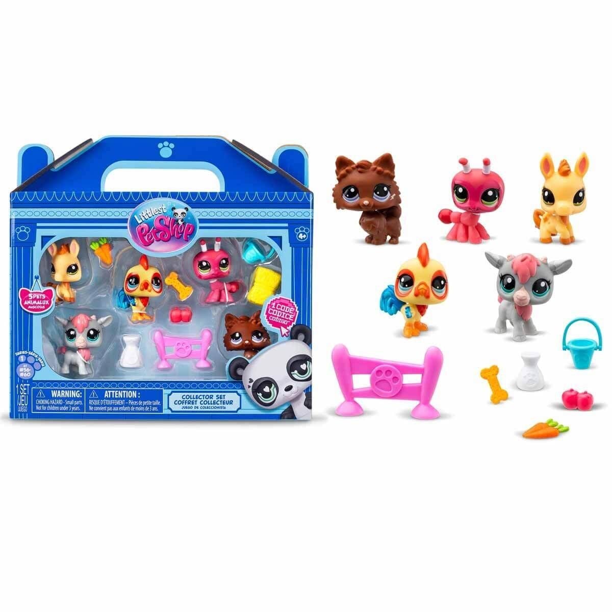 1005103 Littlest Pet Shop- Minişler 5'Li Figür Seti S1 Çiftlik Temalı