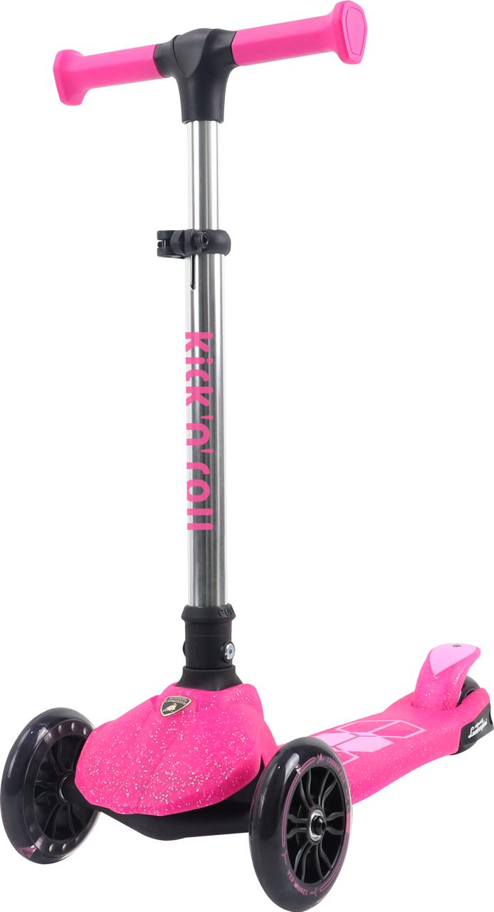 L5Jelly-P Lamborghi̇ni̇ Li̇sansli Parilti Işikli Scooter Pembe