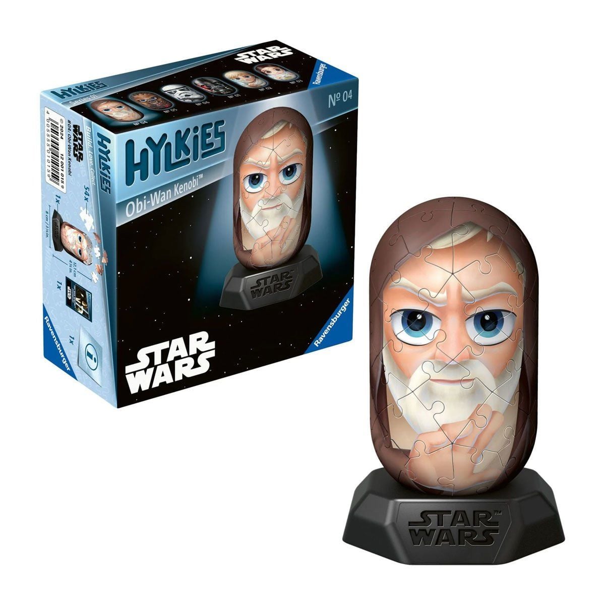 010159 Hylkies Star Wars- Obi Wan Kenobi 54 Parça Puzzle- No:04- Ravensburger