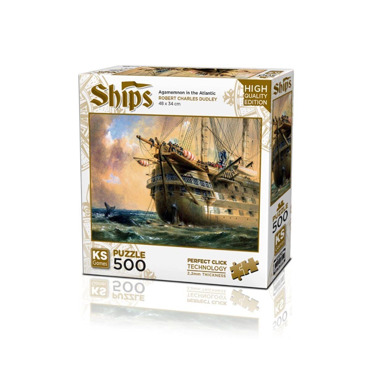 20050 Hms Agamemnon In Atlantic 500 Parça Puzzle-Ks Puzzle