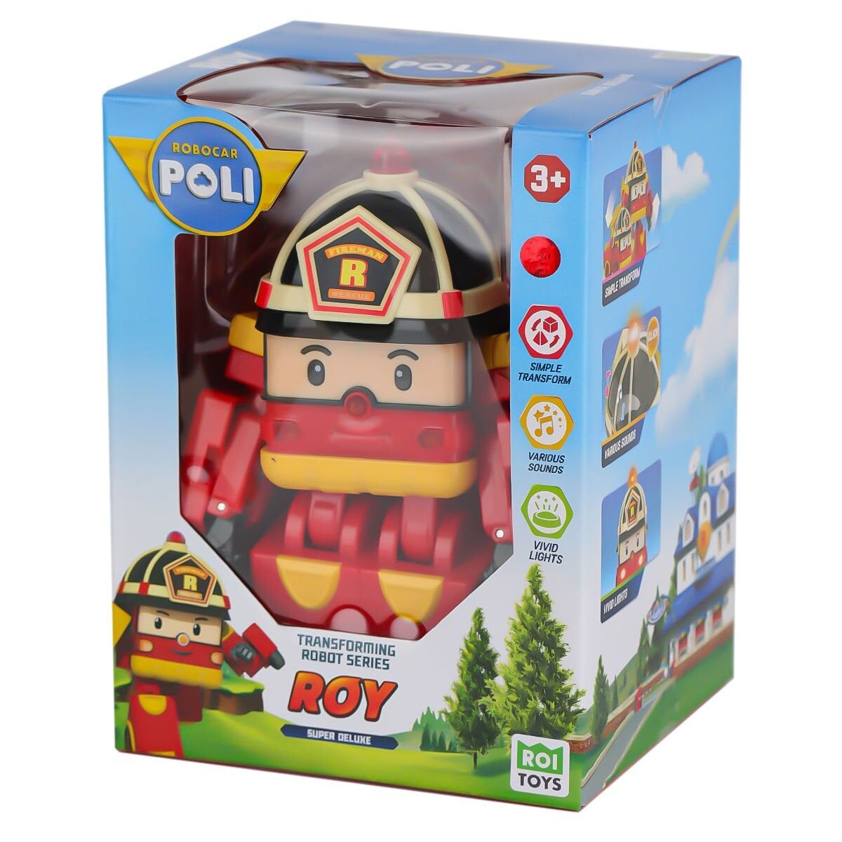Poli Mrt-686 Sesli Ve Işıklı Robocar Poli Büyük Transforming Robot Roy-Necotoys