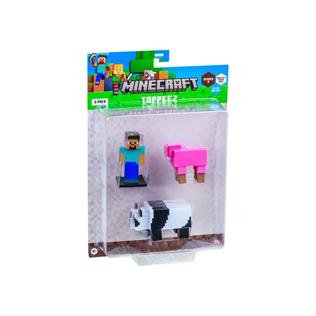 Pmi/Mc2220 Mi̇necraft 3D Toppeez 3Lü Fi̇gür Seti̇ Asorti̇