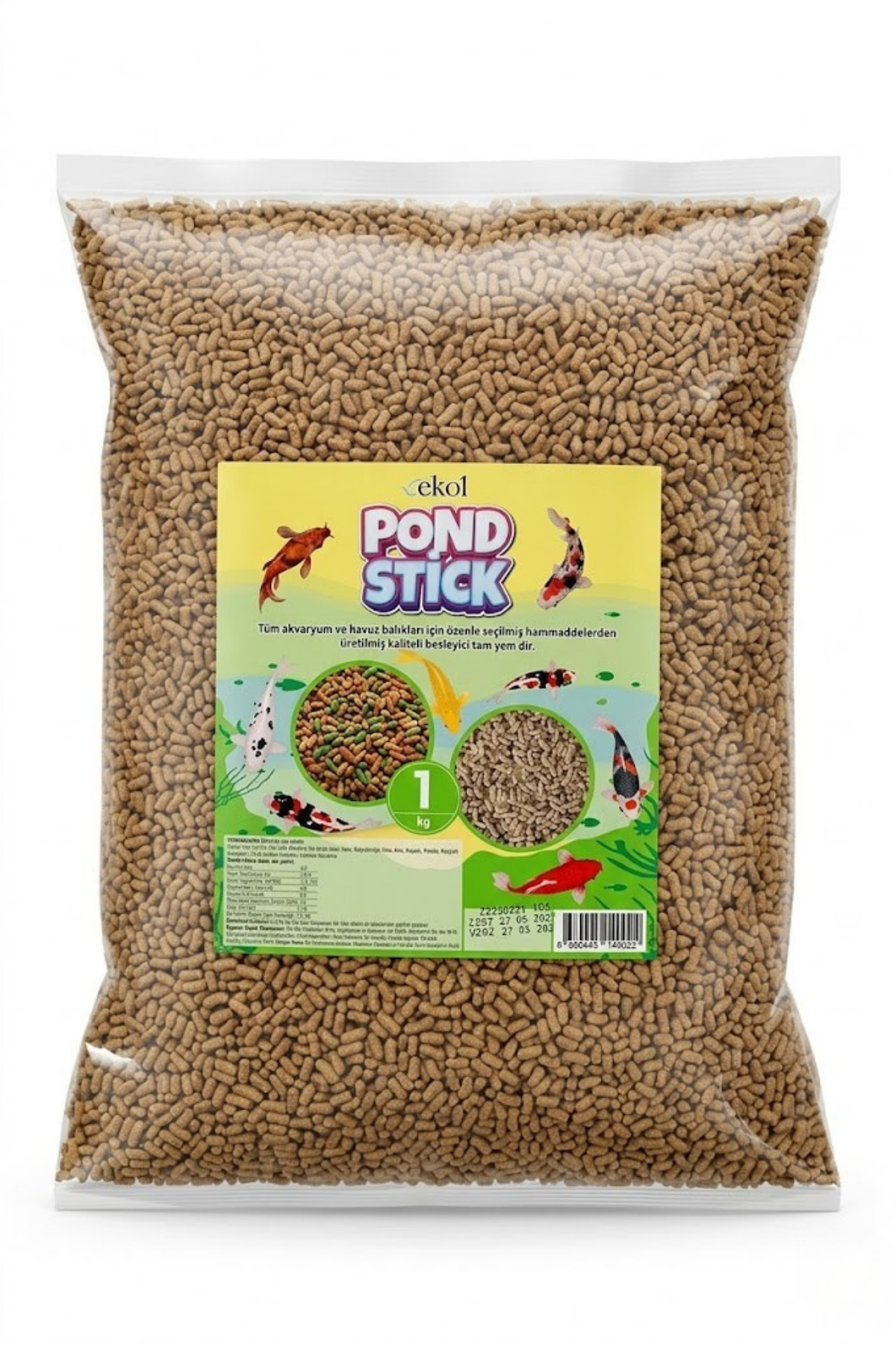 Koi Ve Japon Balıkları İçin Pond Stick Balık Yemi