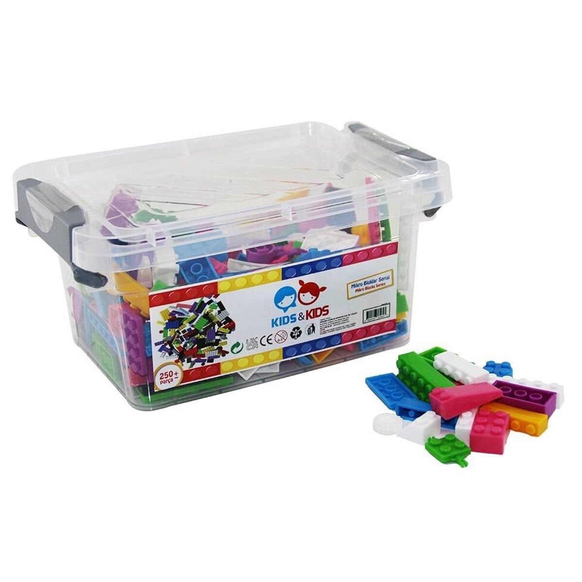 Str-112 Ki̇ds Ki̇ds 250 Parça Mi̇krobloklar Koli̇ 25 Pk