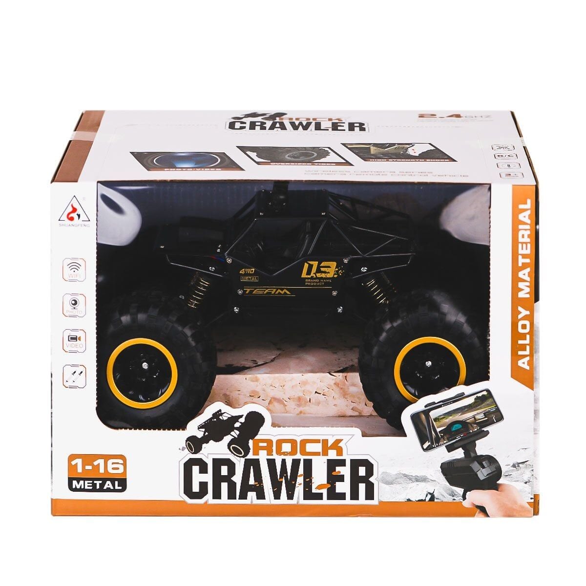 2095 1 16 Wifi Kameralı Rock Crawler Arazi Aracı 4X4-Gepettoys