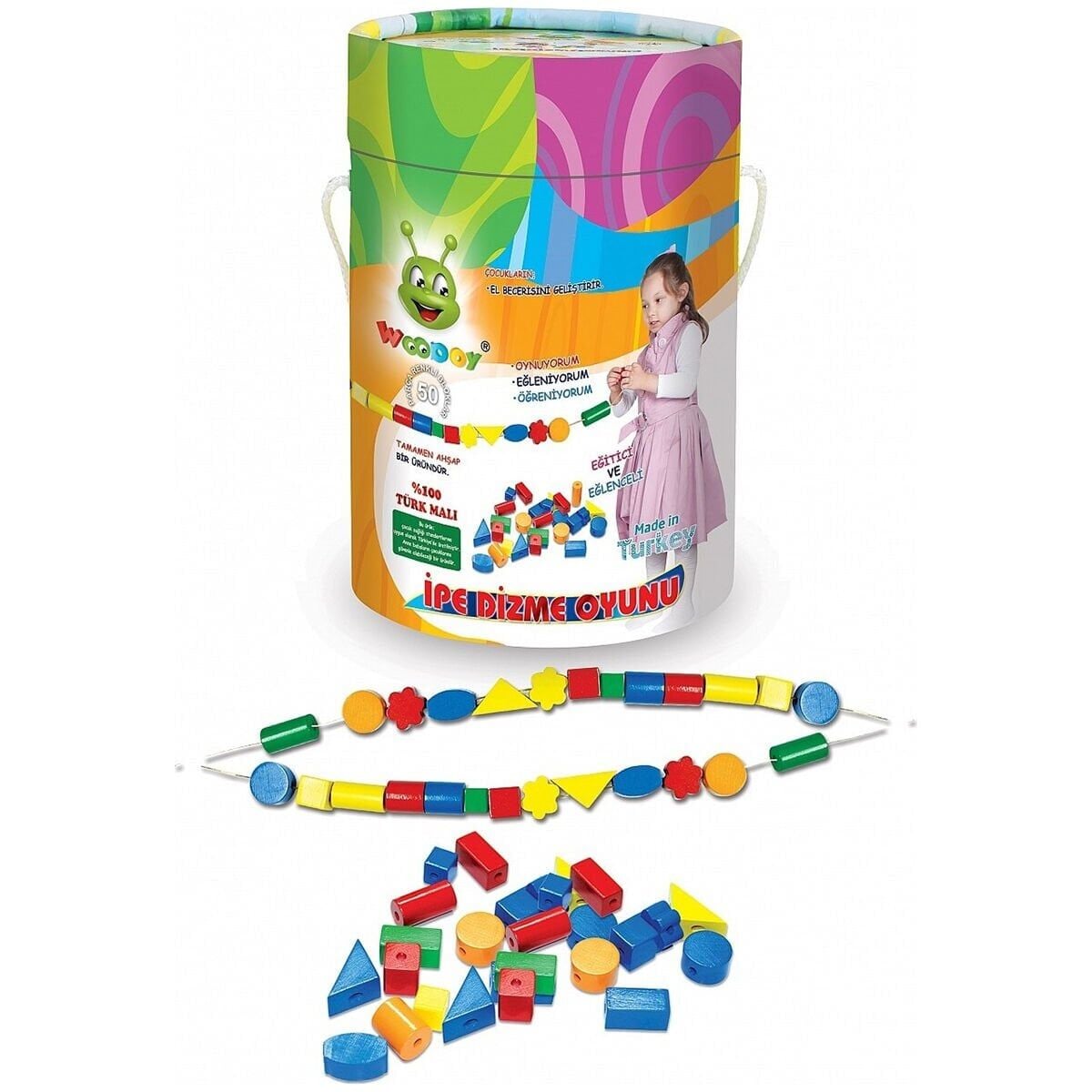 Kr022 Woodoy İpe Di̇zme Oyunu