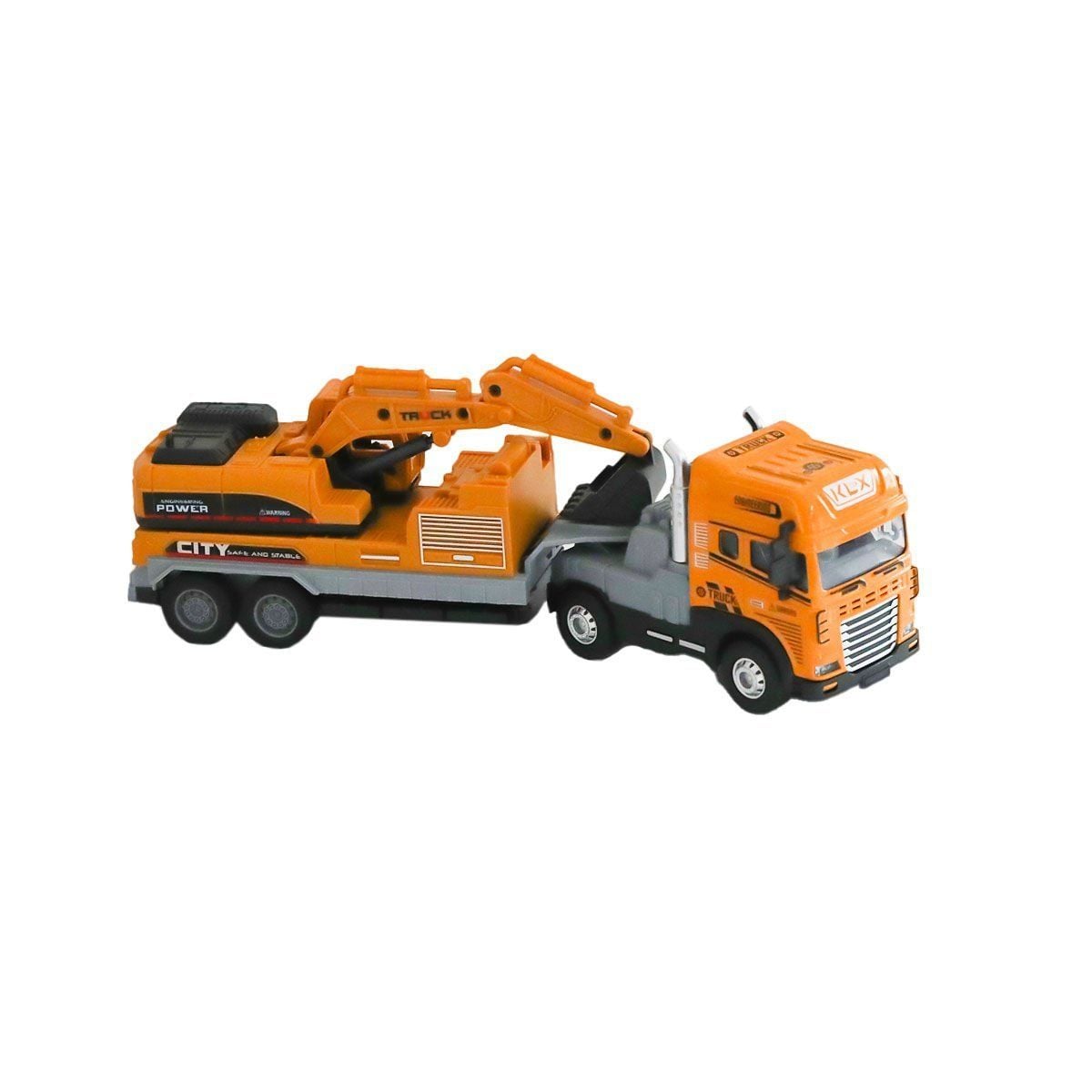 Klx800-248 Sürtmeli Işıklı Müzikli 1:24 Kazıcı Taşıyan Tır-Vardem Oyuncak