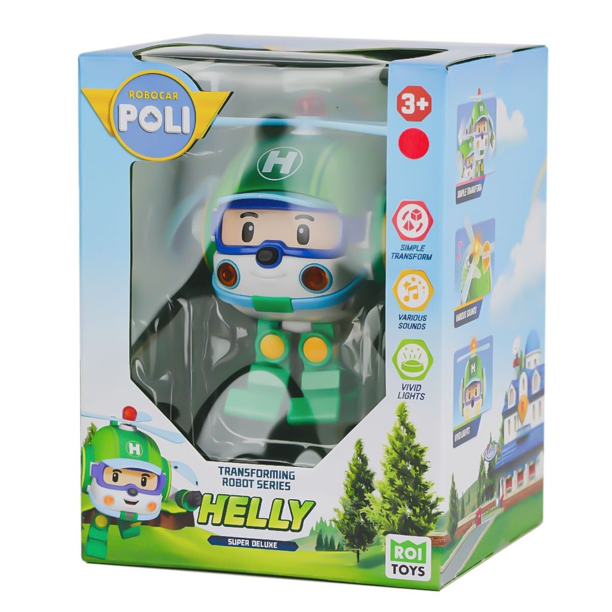 Poli Mrt-688 Sesli Ve Işıklı Robocar Poli Büyük Transforming Robot Helly-Necotoys
