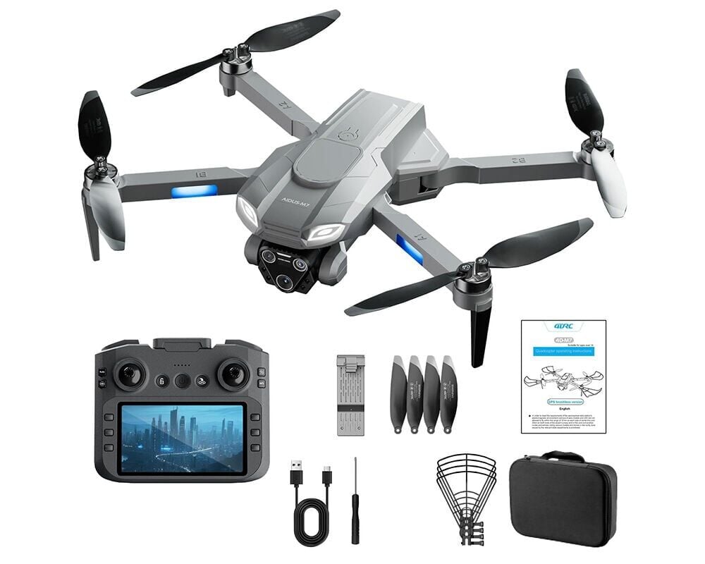 4D-M7 Gpsli̇ Taki̇p Özelli̇kli̇ Anlik Görüntü Veren Kumandali Dron