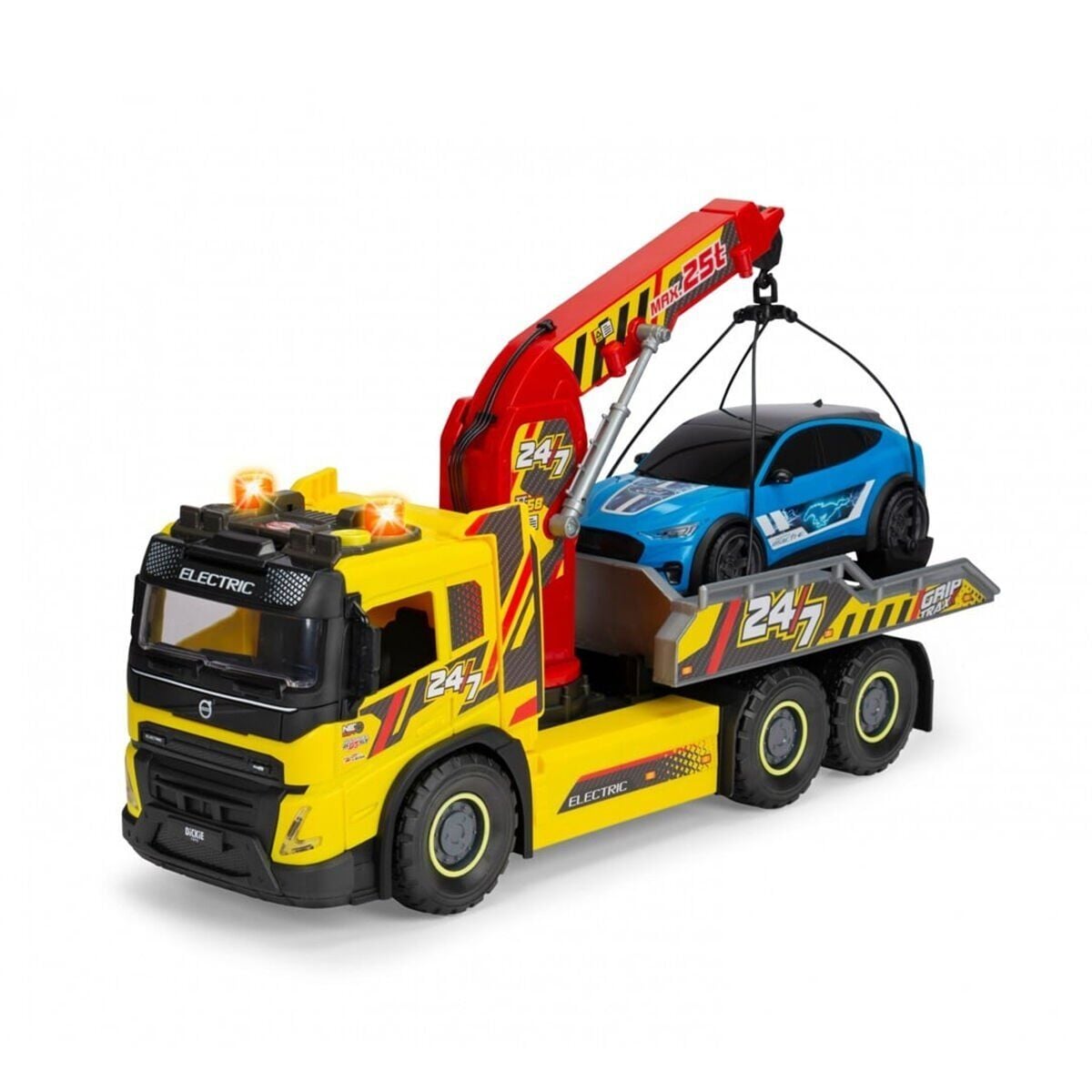 203749039 Giant Tow Truck Volvo Fmx Freewheel Light Sound Manual Crane And