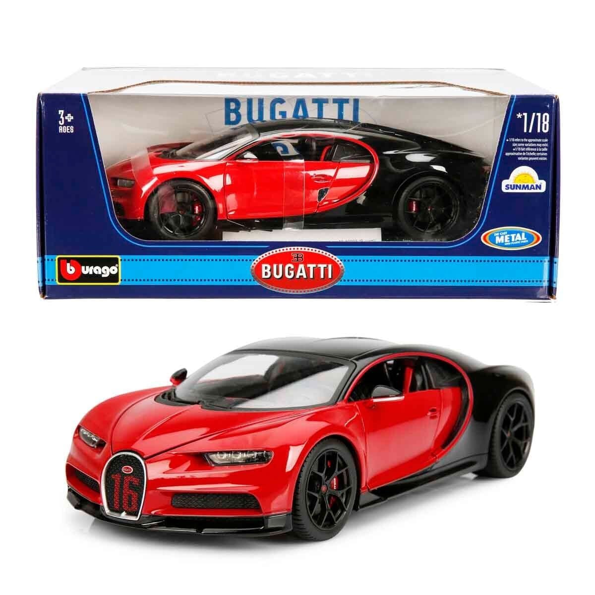 11044 Sun-Bur-1 18 A Bugatti Chiron Sport Krmz
