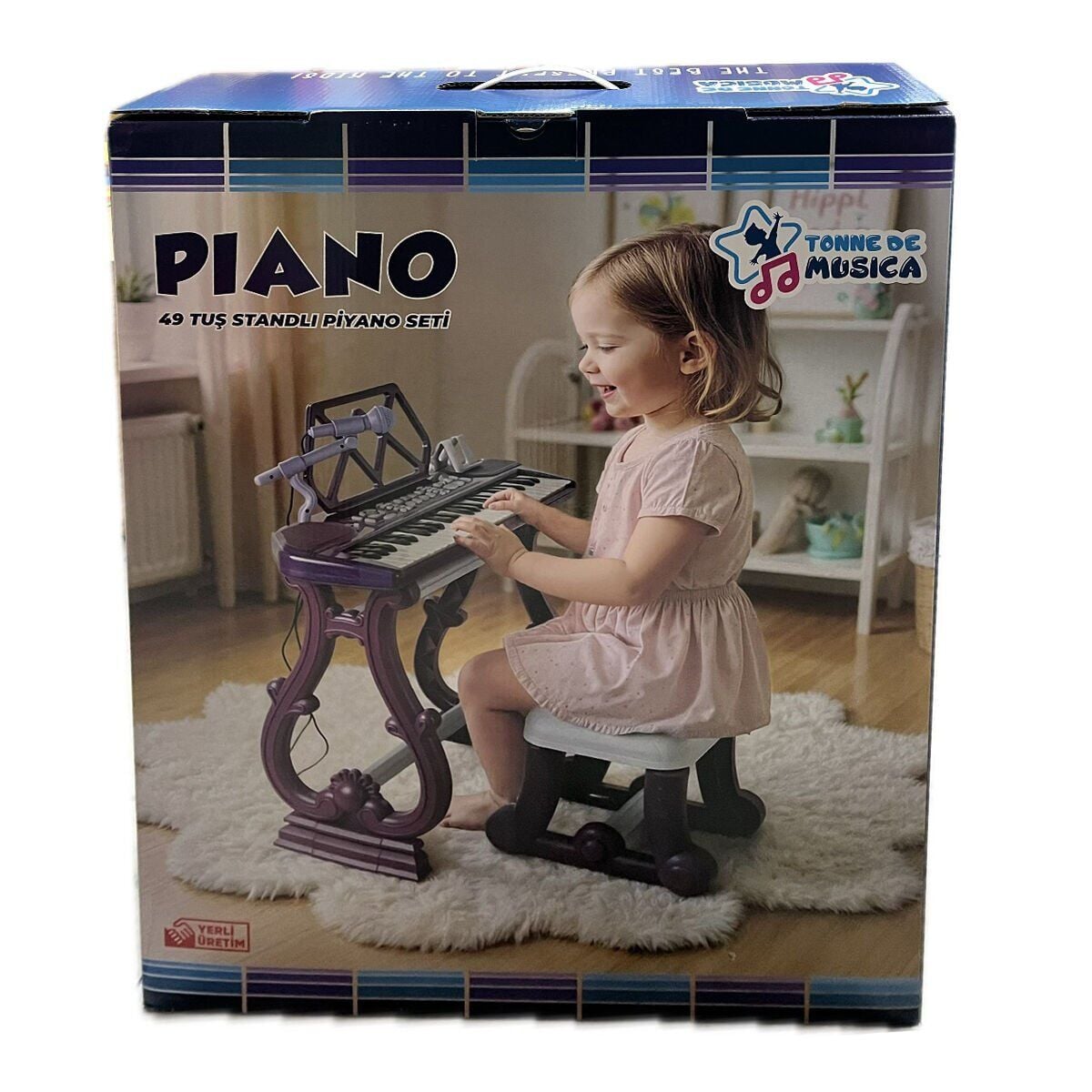Urt034-003 Ayakli 49 Tuş Pi̇ano Org- Mor