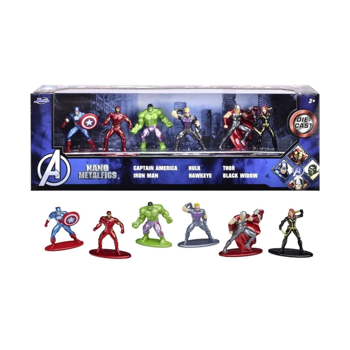9335006314R01 Marvel Avengers Diorama Packdie-Cast Nano Collectible Figures(,.)