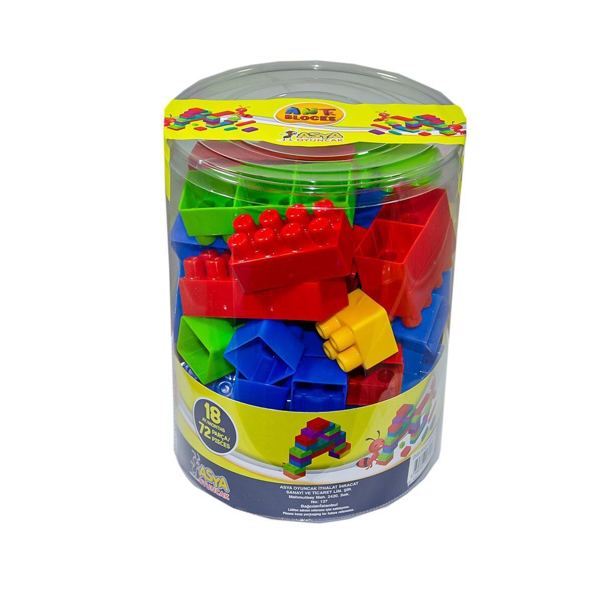 Ant072 Ant Blocks Ast 72 Parça- Asya Oyuncak