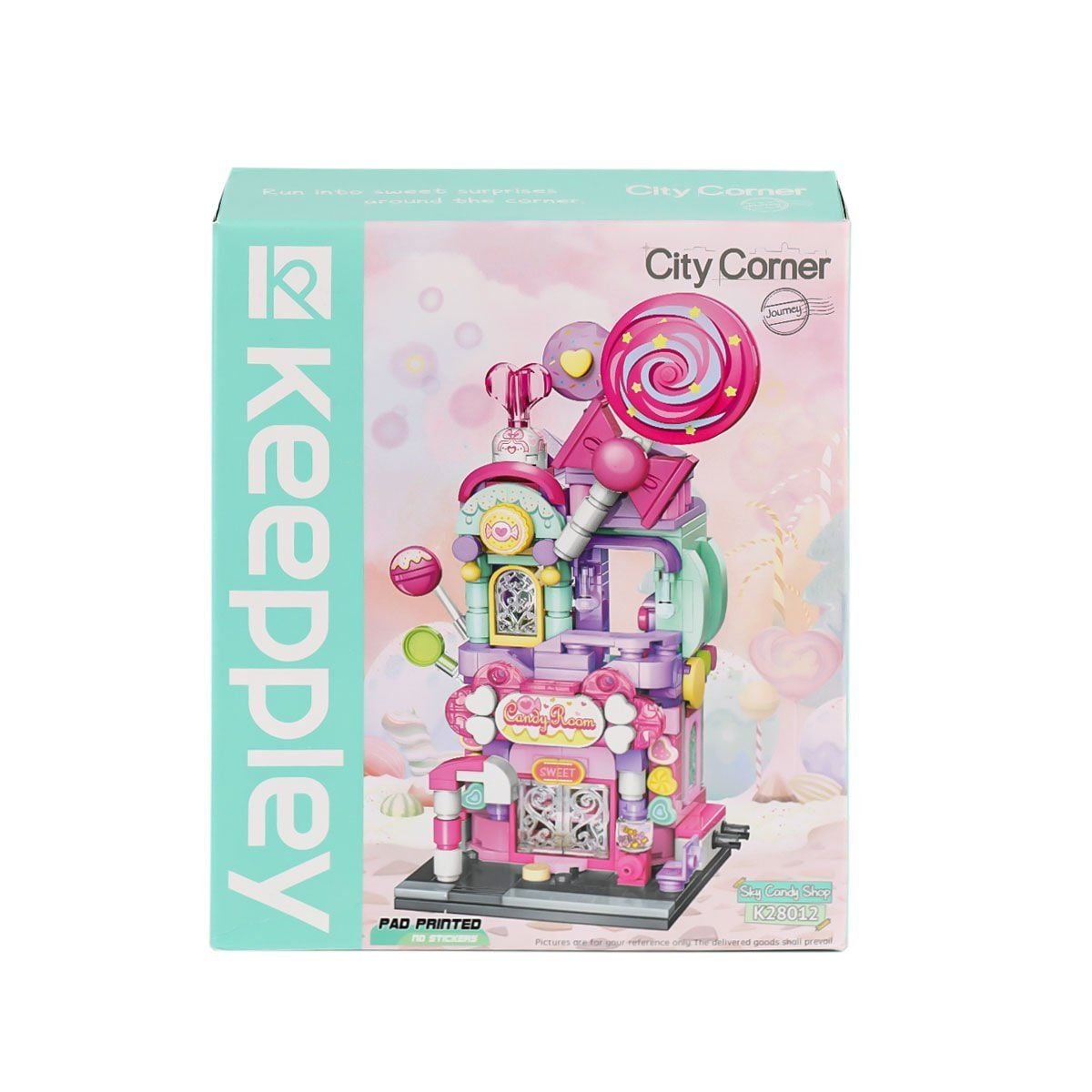 Kp28012 Keeppley Candy Shop City Corner Blok Seti-Vagon Life