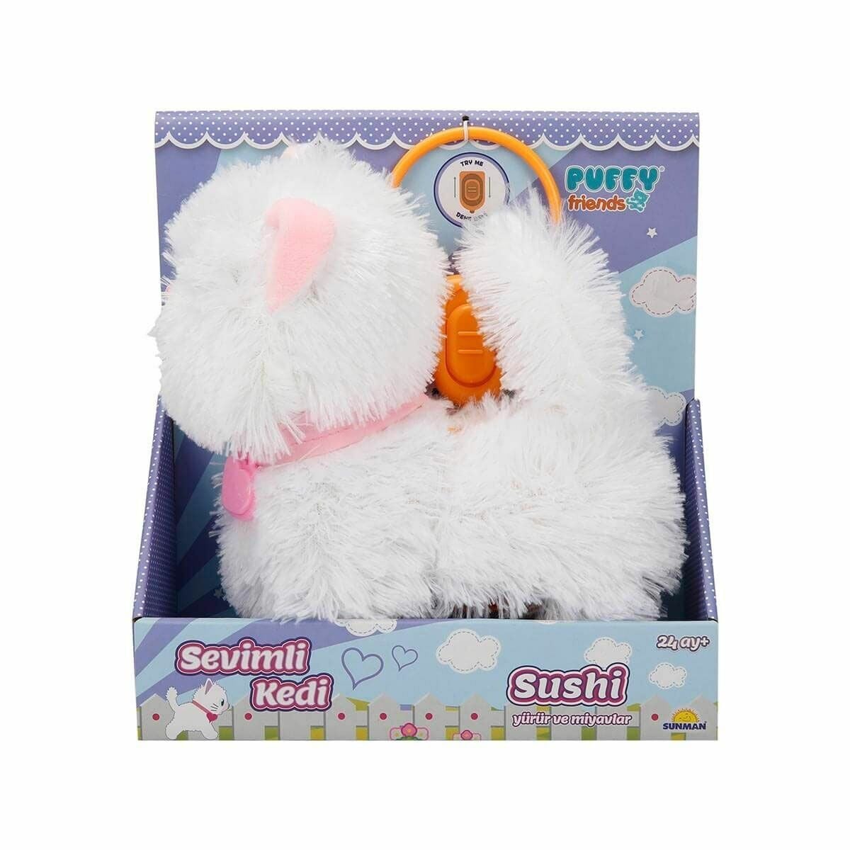 3377 Sevimli Kedi Sushi Sesli Ve Hareketli-Sunman