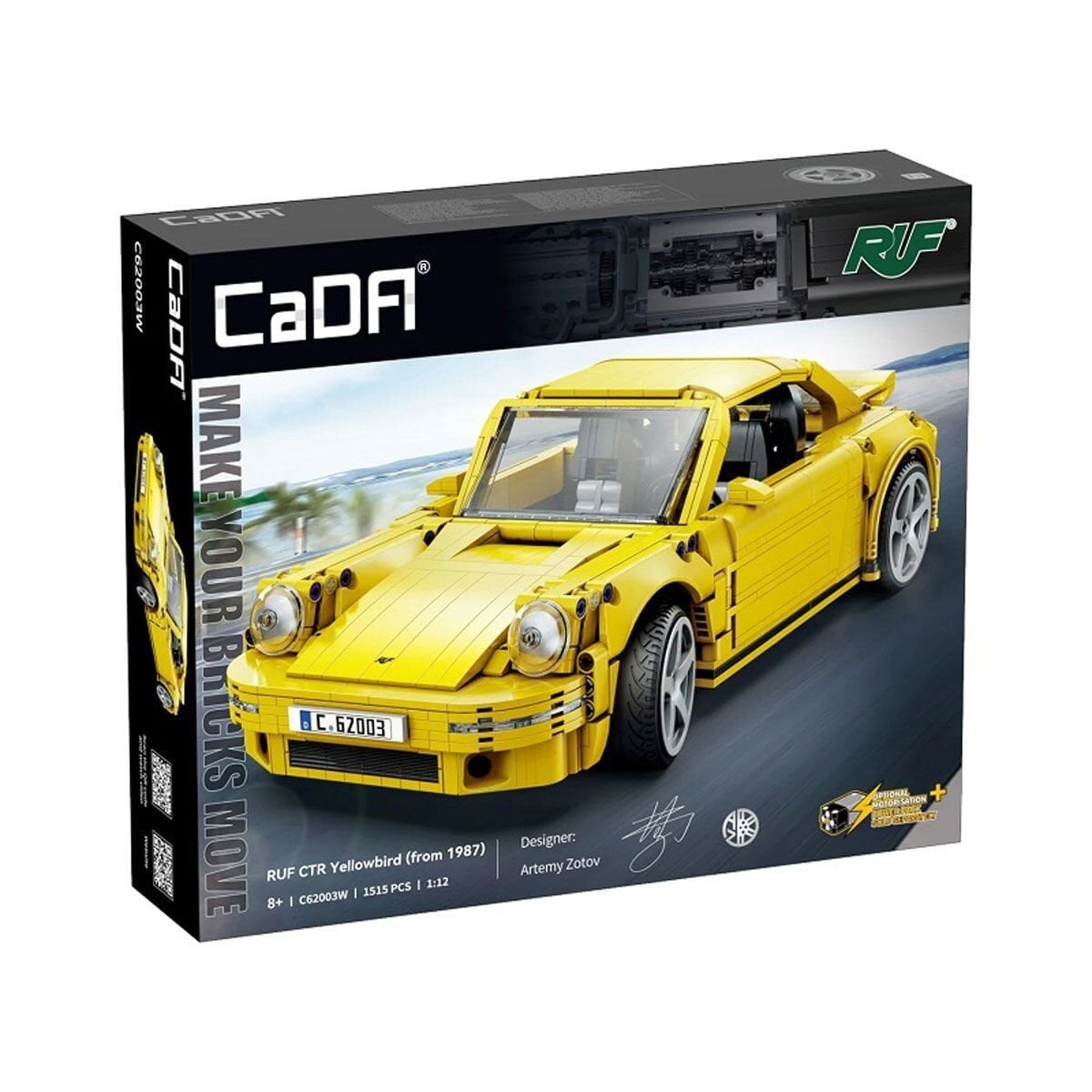 C62003W Cada Ruf Ctr Yellowbird Blok Seti 1515 Parça-Vagon Life