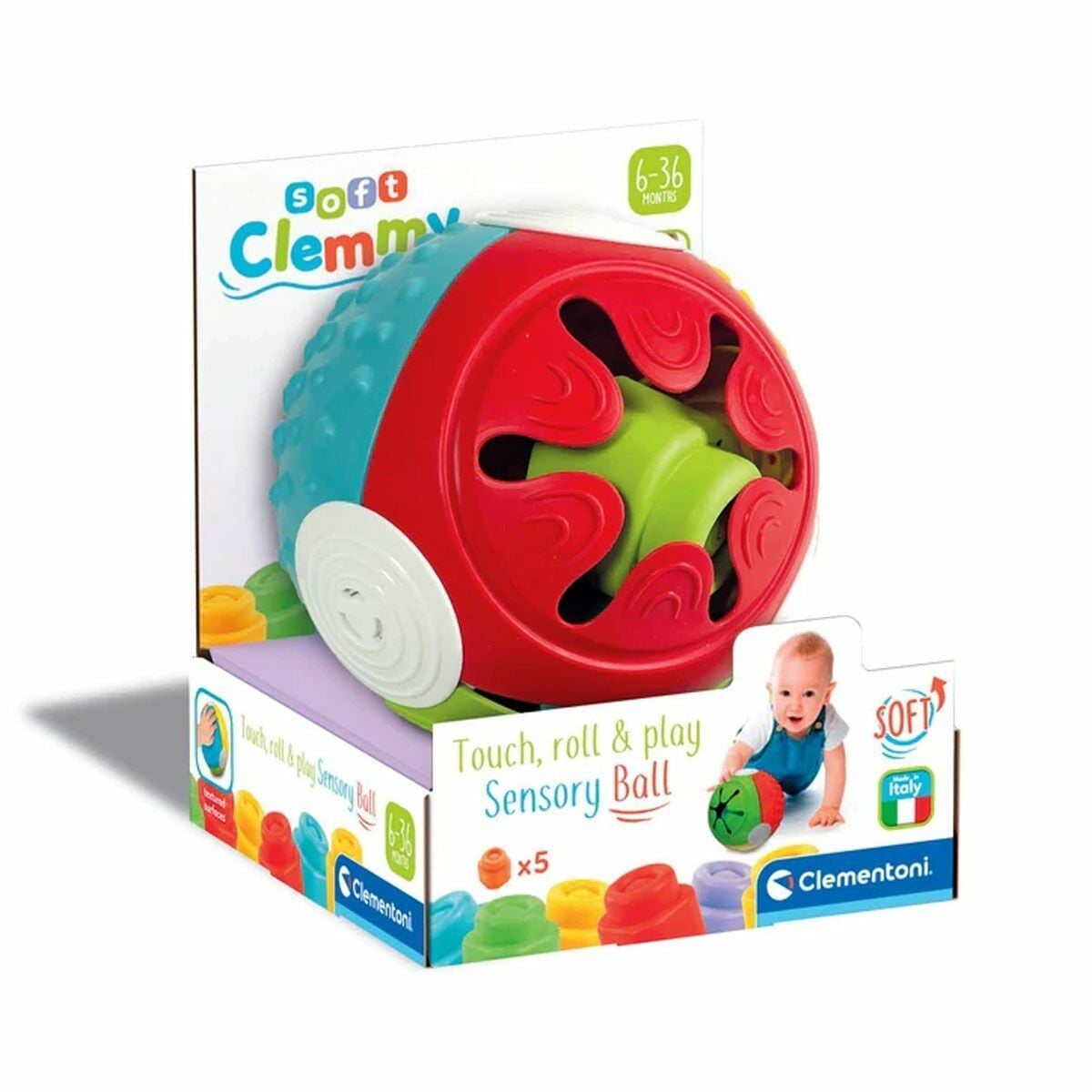 17689 Soft Clemmy- Yumuşak Blok Duyusal Top 5 Parça 6-36 Ay