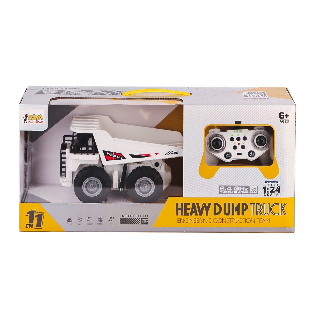 A8196-Qh9008 Kumandalı Ağır Döküm Kamyon 1:24-Asya Oyuncak