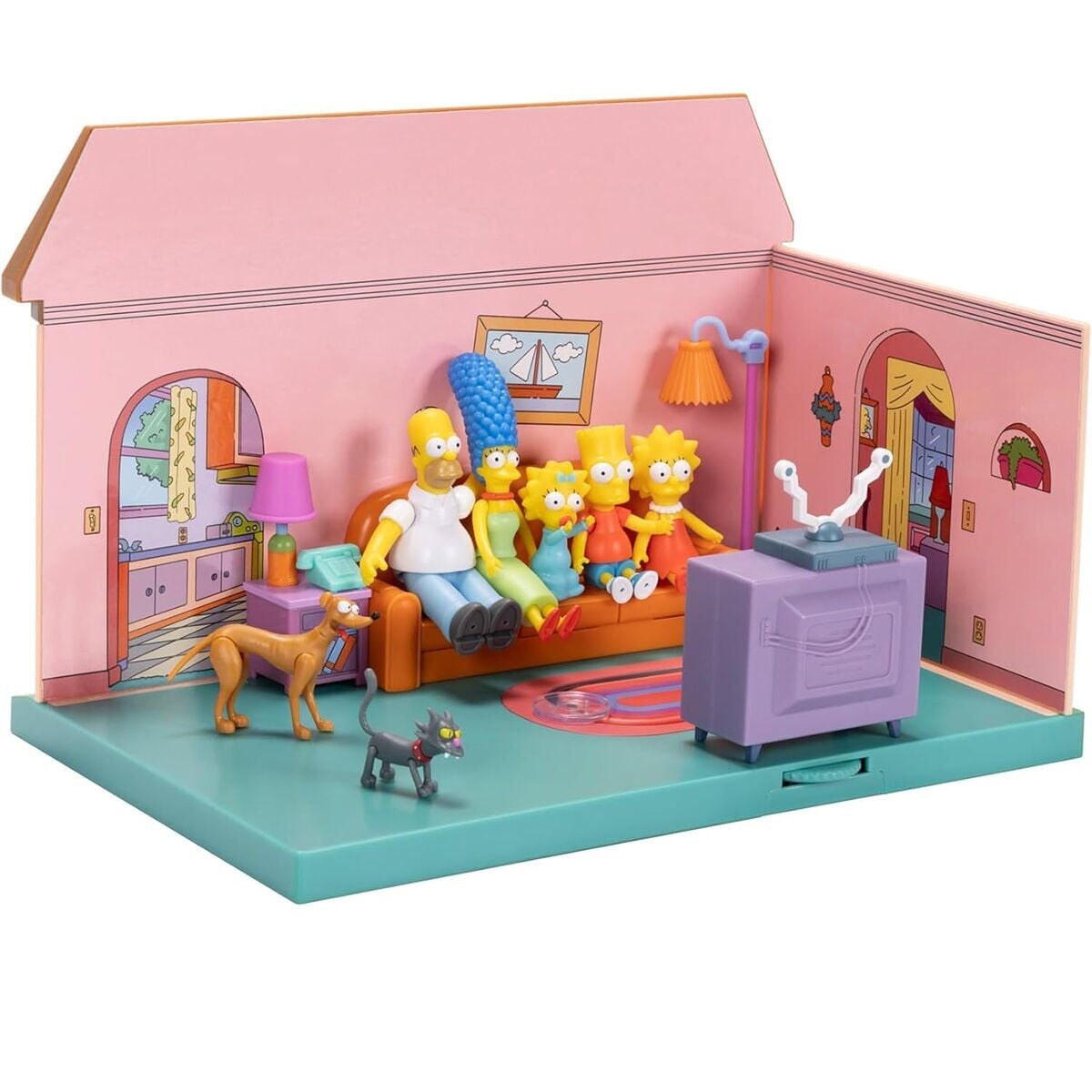 Jksmp17556 The Simpsons Oturma Odası Ve Figürlü Oyun Seti