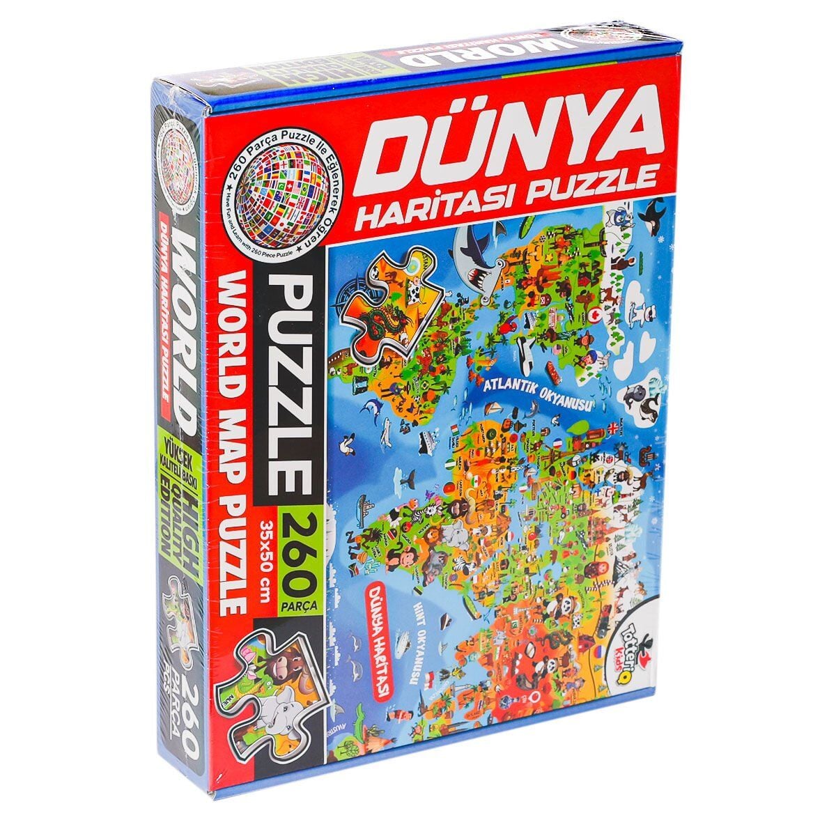 7375 Dünya Kültür Haritası Puzzle-Totteriq