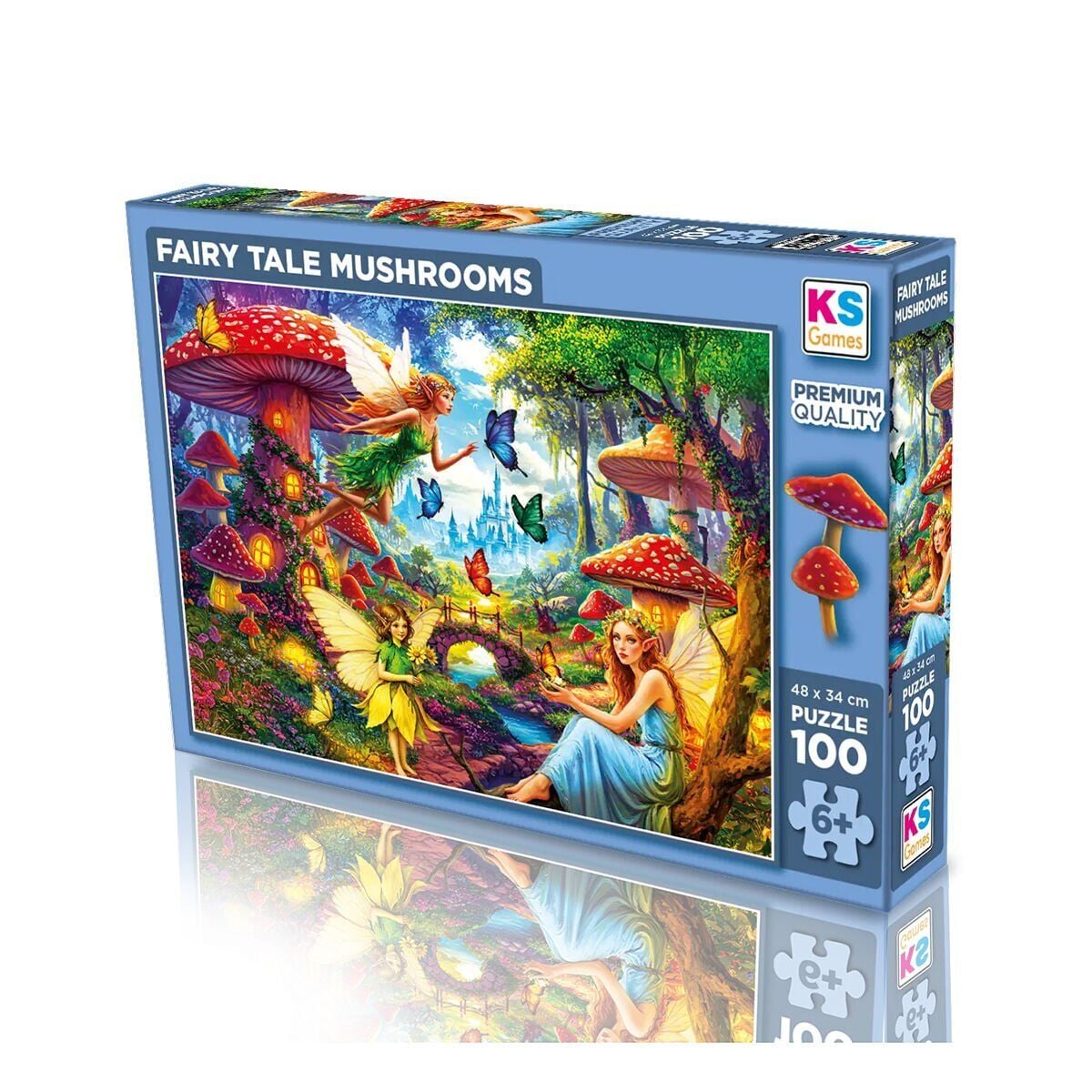 31502 Fairy Tale Mushrooms 100 Parça Puzzle