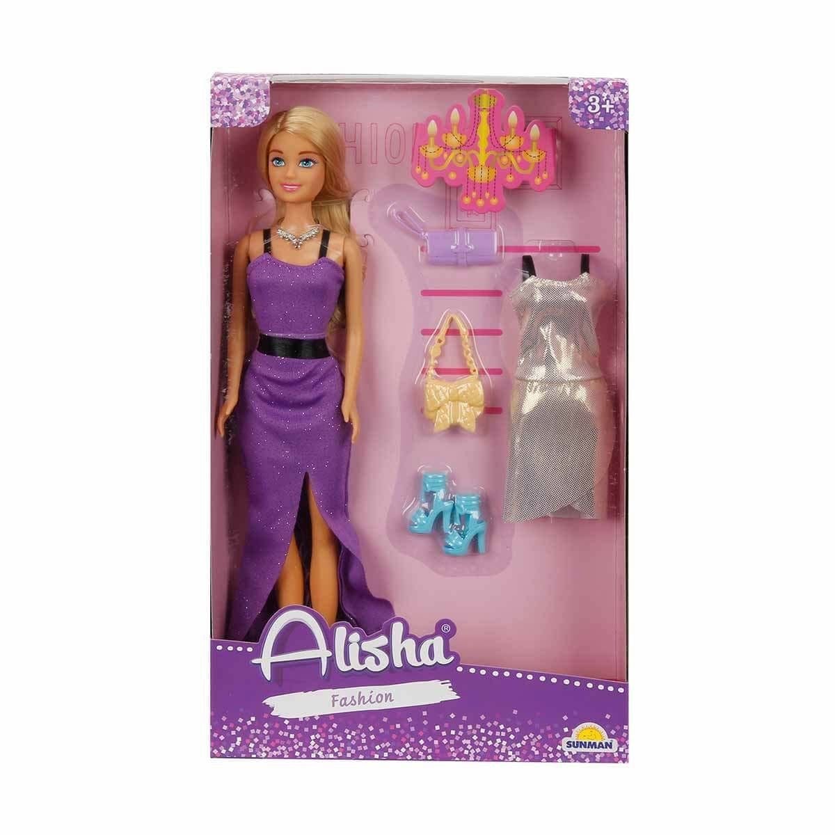 3393 Sun-Rst-Sis Minik Alisha Yedek Kıyafetli Bebek Set 29 Cm- Sunman