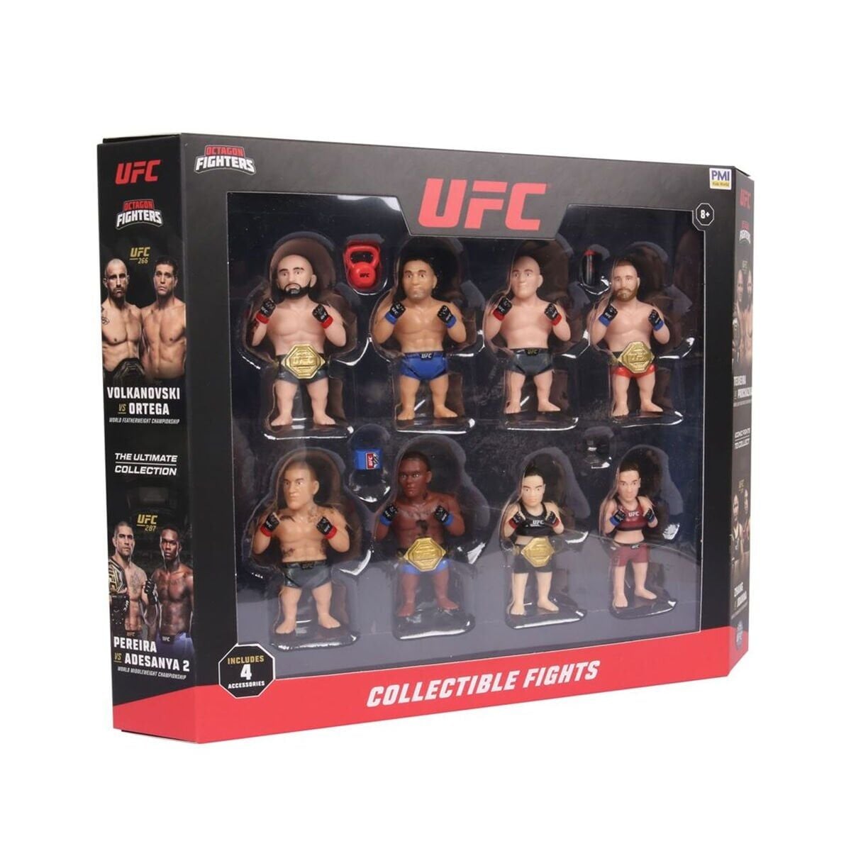 Pmi/Ufc2070 Ufc Kafes Dövüşçüleri 8'Li Koleksiyon Figür Seti