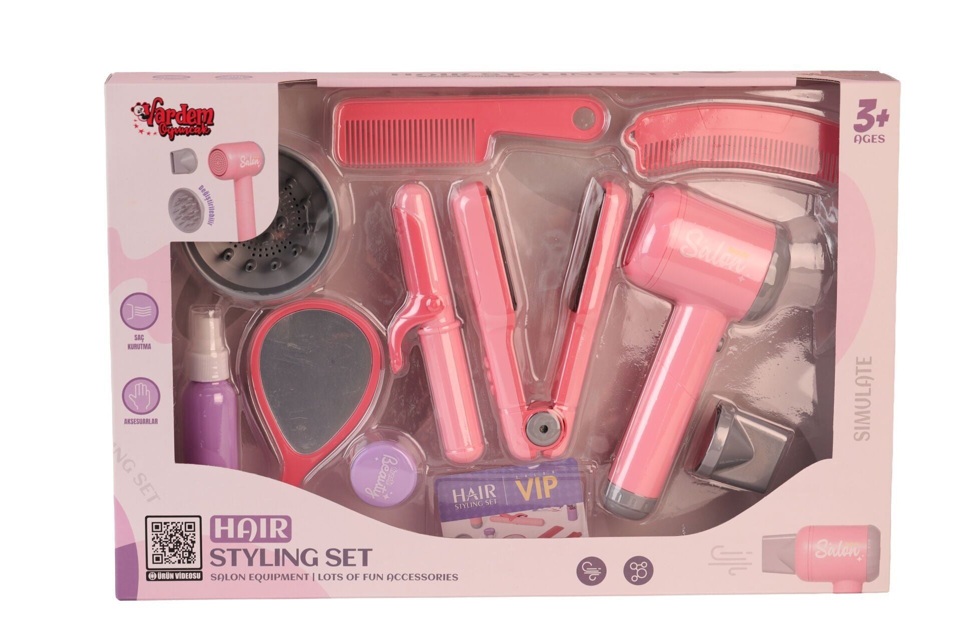 Ld-338B Sesli̇ Işikli Kuaför Set