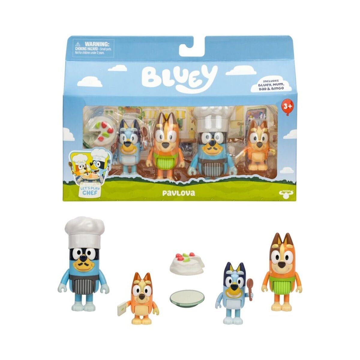 Bluey/18915 Bluey 4Lü Fi̇gür Set Asorti̇