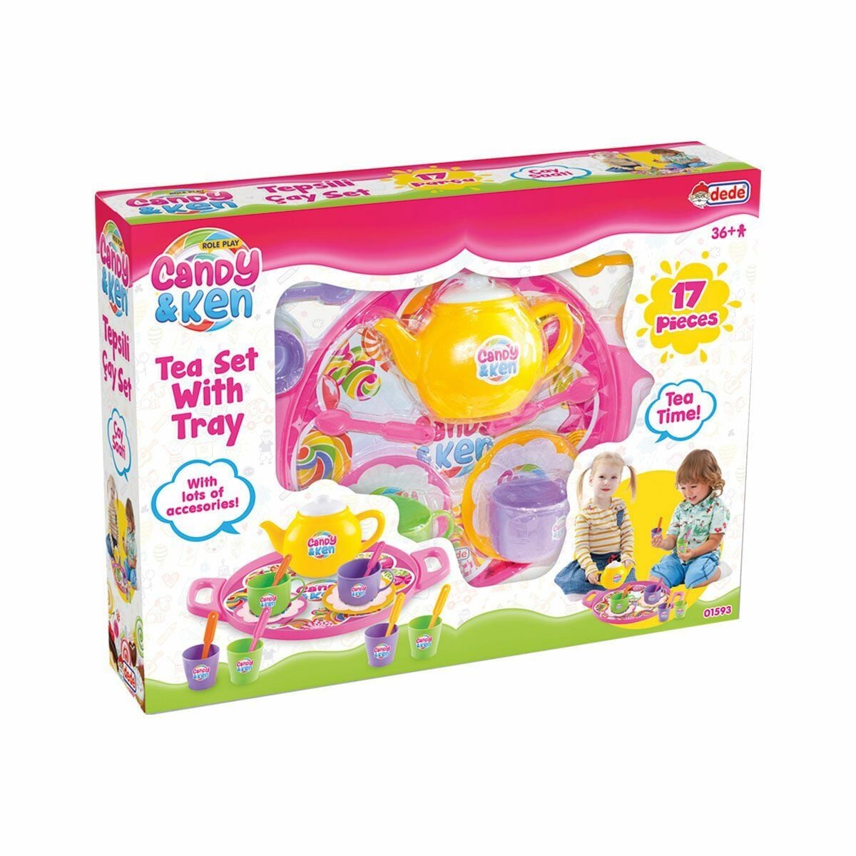 01593 Candy Tepsi̇li̇ Çay Set