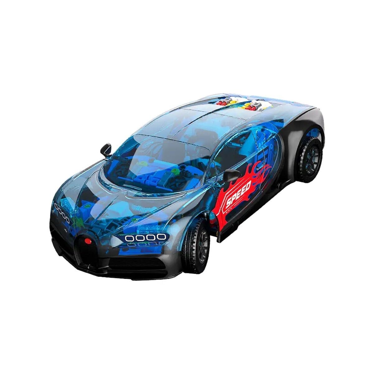 Jk8808 Jaki̇ Mekani̇k Bugatti̇ Model Araba 798 Parça Block Oyuncak