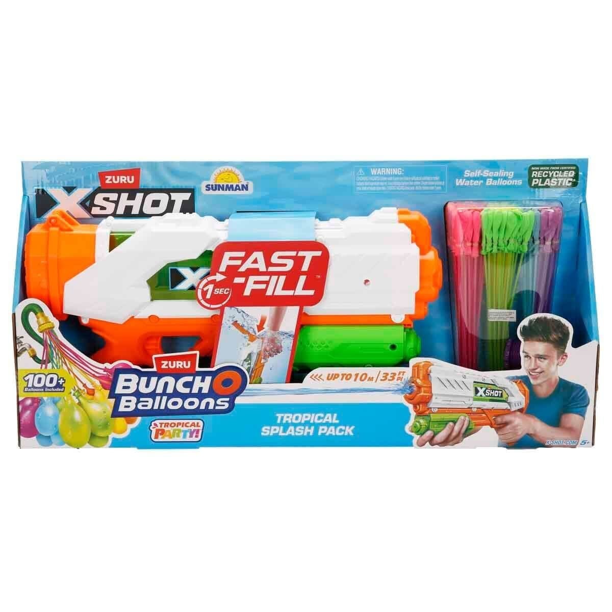 56568 Sun-Zur-X-Shot Water Balon Atan Su Tabancasi Bunch O Balloons-X-Shot