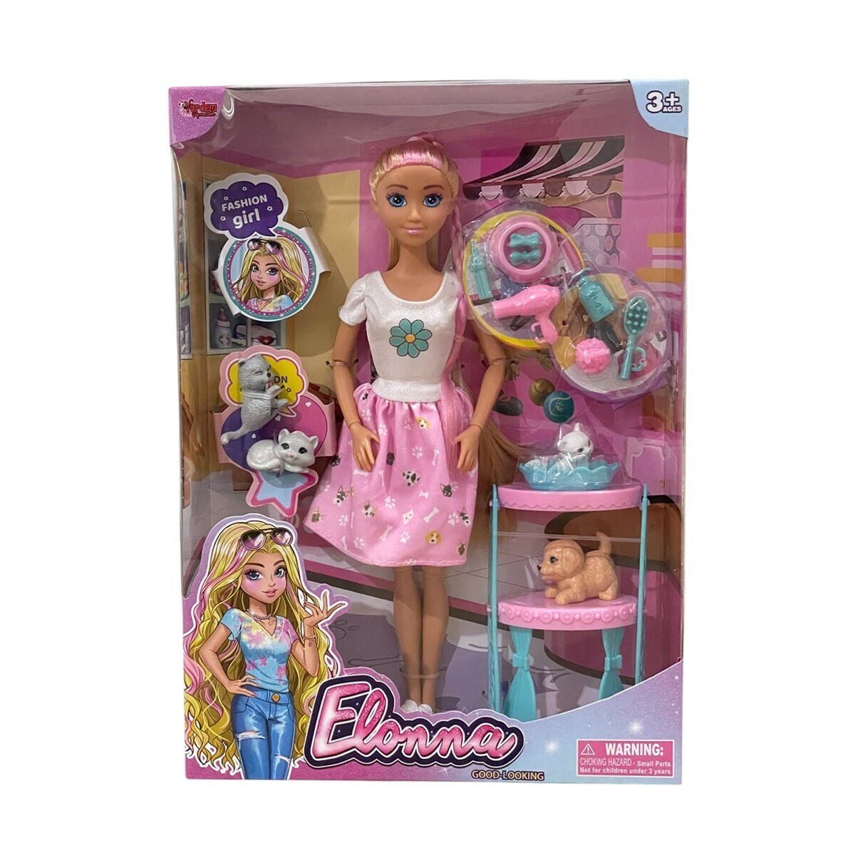 Wg66962-Vardem Kutulu Pet Shop Bebek Set 11,5 Inç