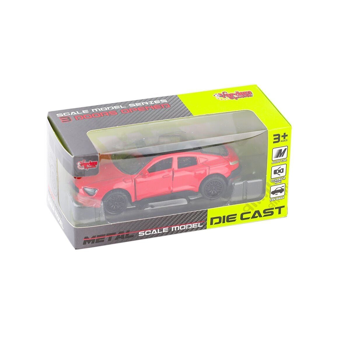 Km-36201A-Vardem Kutulu Çek Bırak 1:36 Metal Araba