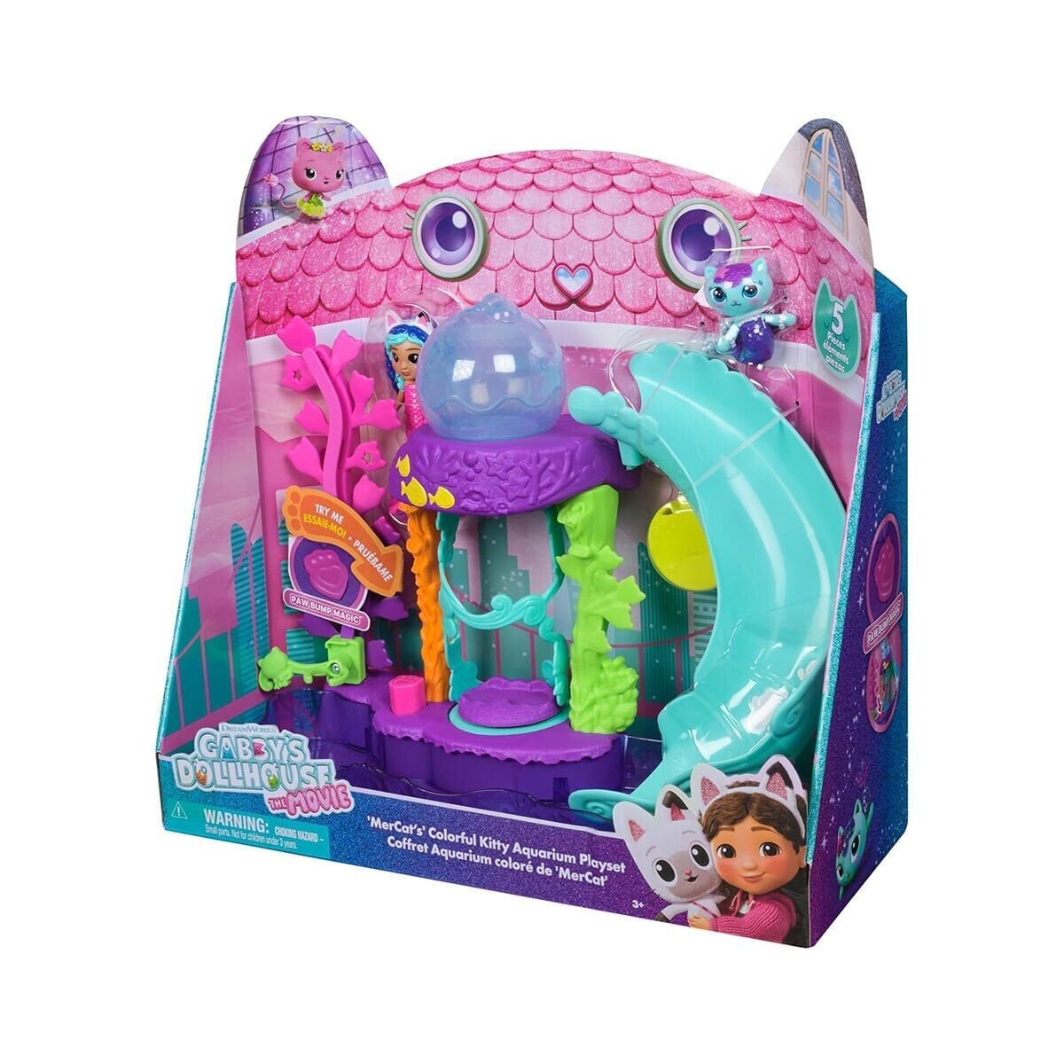 S01009006 Sun-Spm-Fi̇gür Oyun Set Gabby S Dollhouse Renkli̇ Akvaryum 12Prç.