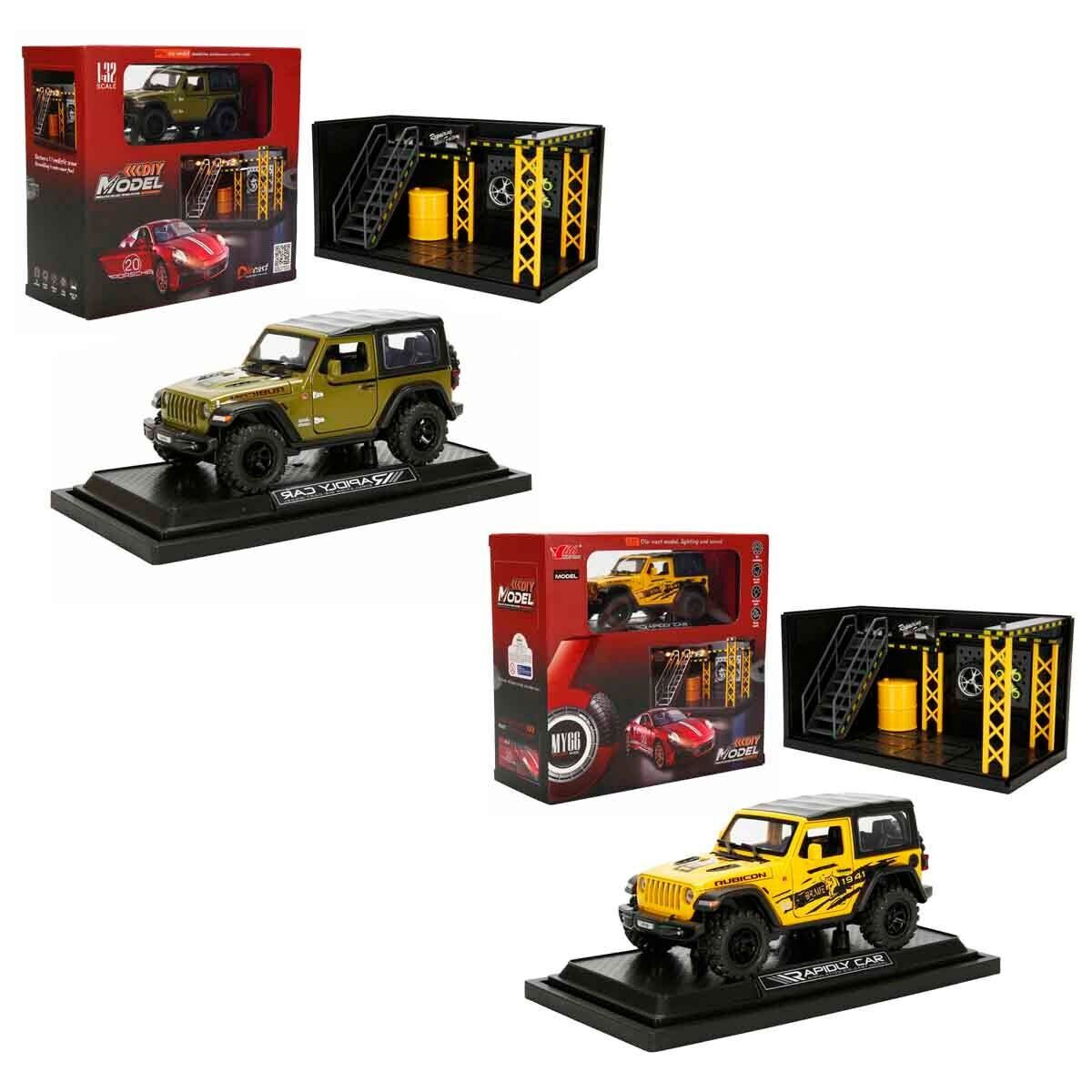 5849 Sun-Myg-Araba 1 32 Jeep Wrangler Rubicon Ses Işik 2A