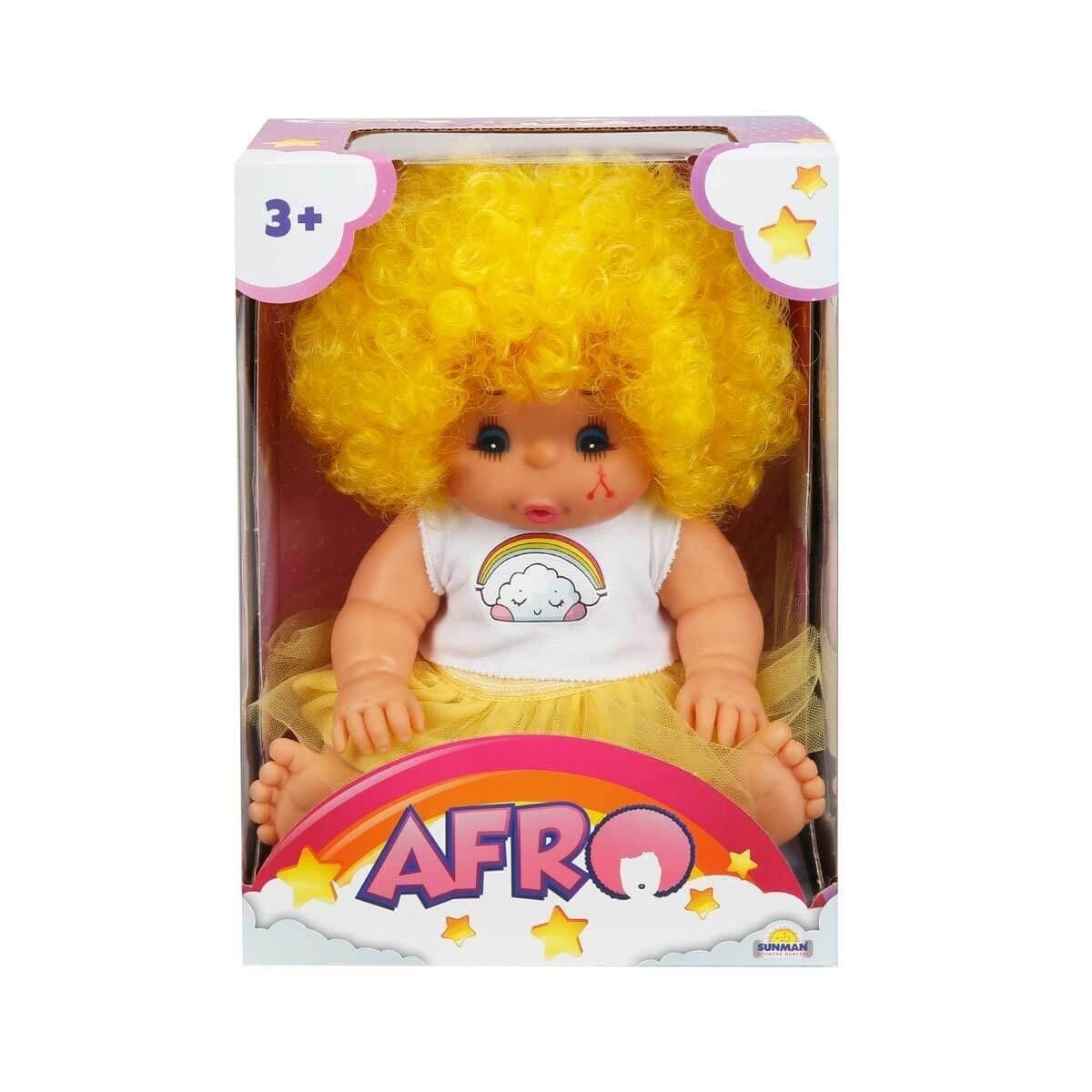 20040 Afro Kıvırcık Saçlı Bebek 23 Cm-Sunman