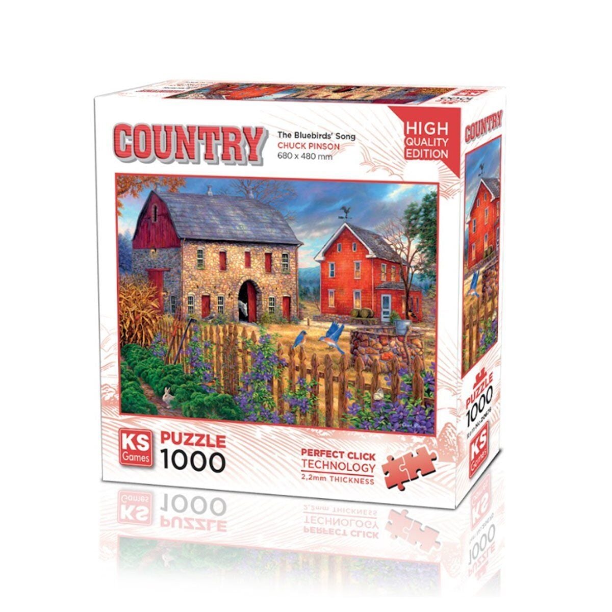 20676 The Bluebirds Song 1000 Parça Puzzle-Ks Puzzle