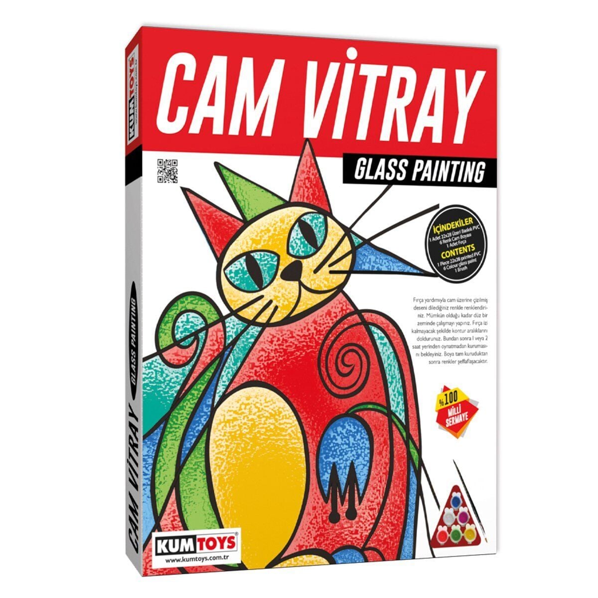 5001 Kumtoys Cam Vitray- Glass Painting / +6 Yaş