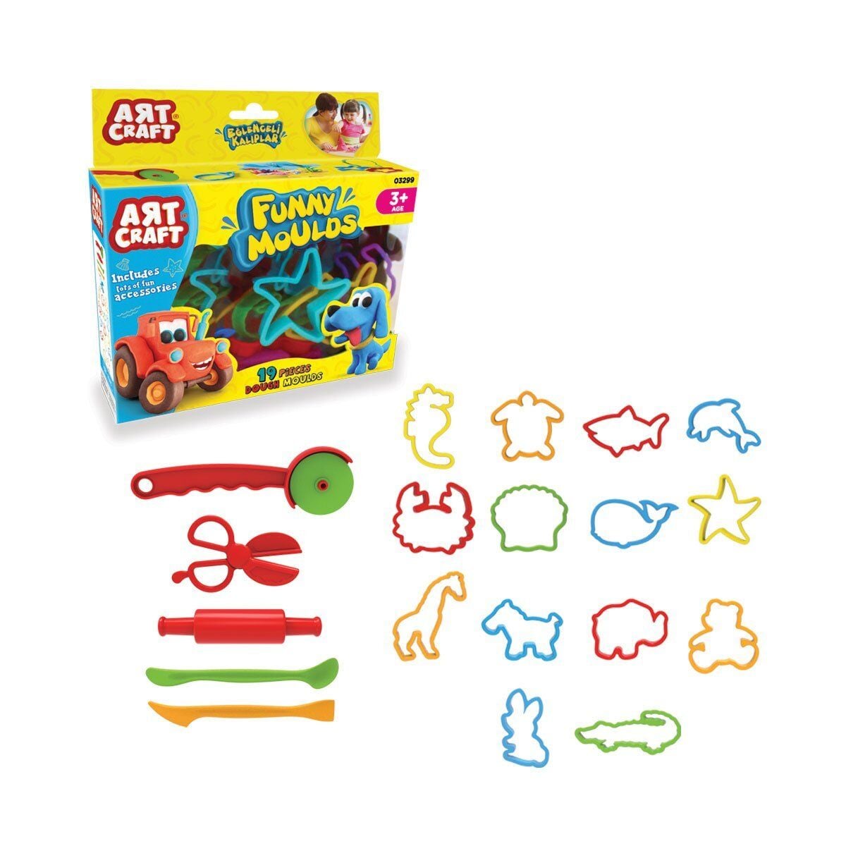 03299 Art Craft 19 Parça Eğlenceli̇ Kaliplar