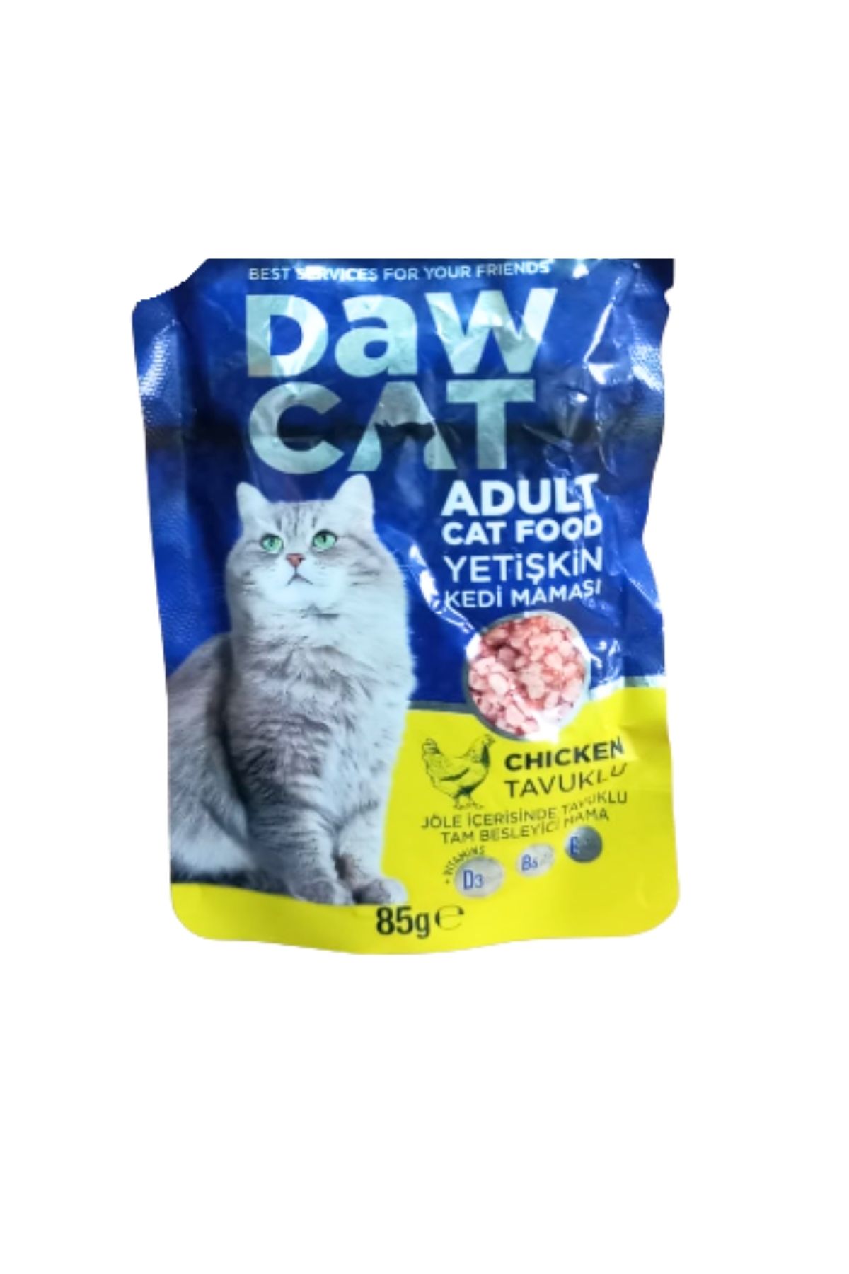 Jöle İçerisinde Tavuklu Yetişkin Kedi Maması 85G