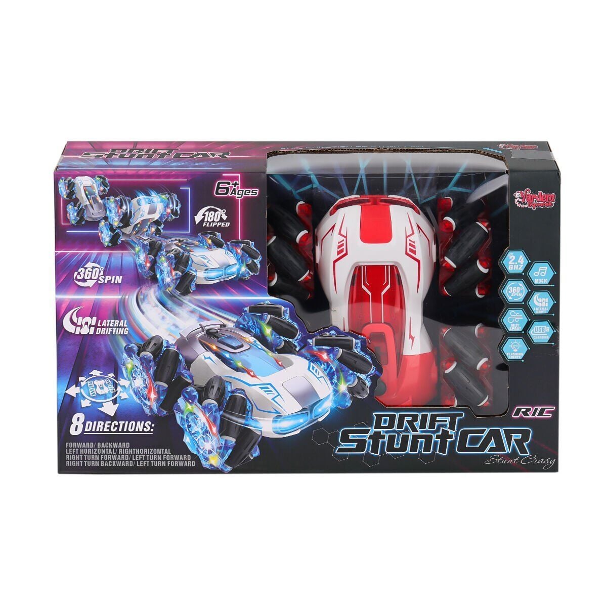 Hg4-33 Kumandalı Müzikli Işıklı Drift Stuntu Akrobat Araba-Vardem