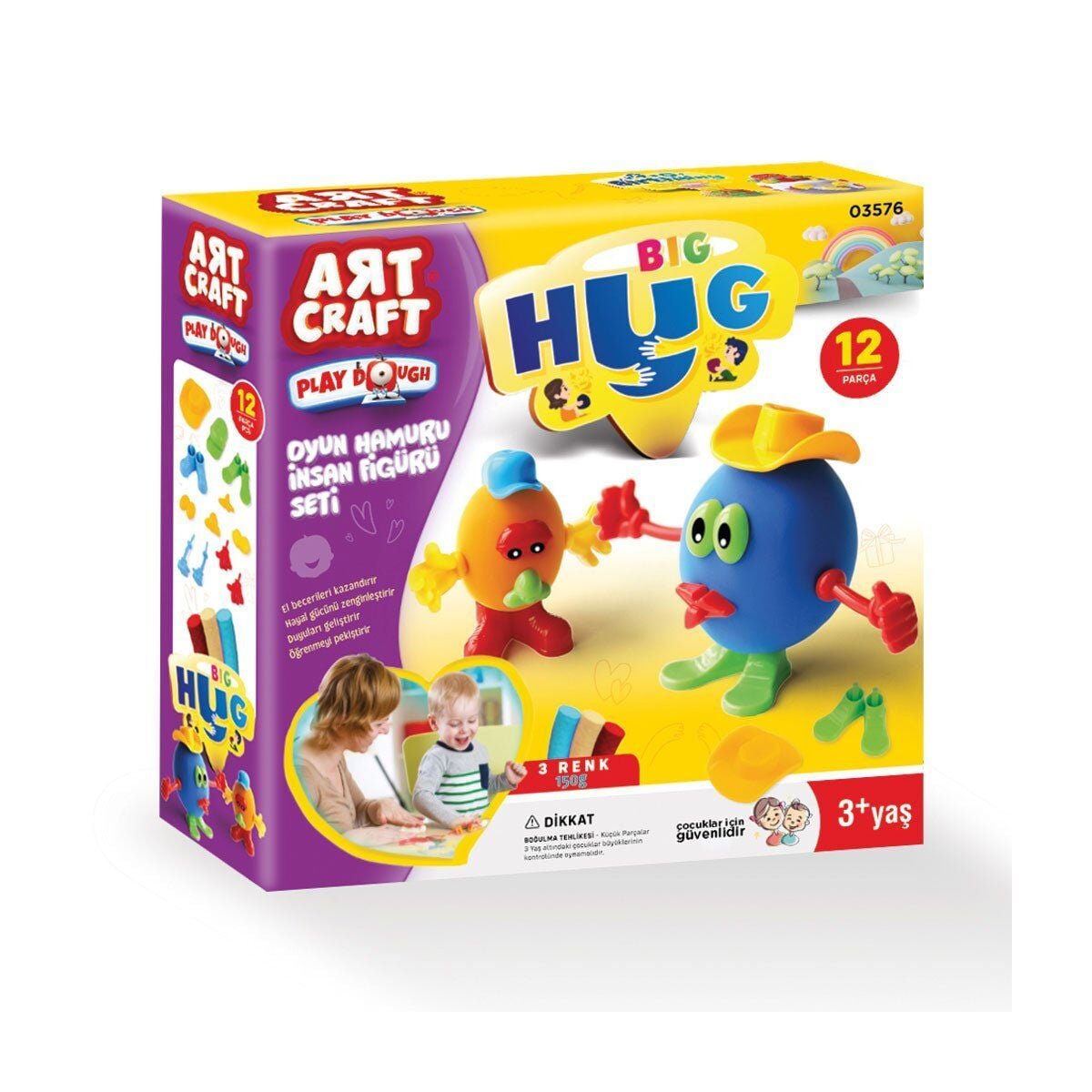 03576 İnsan Fi̇gürü Seti̇ Oyun Hamuru 150 Gr.