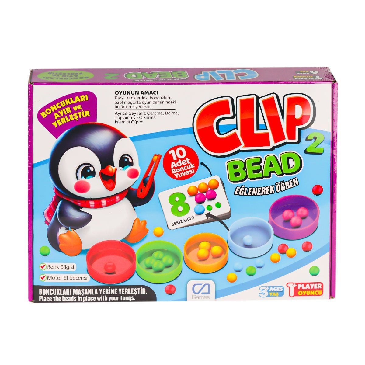 Capls-5286 Clip Bead Kutu Oyunu-Ca Games