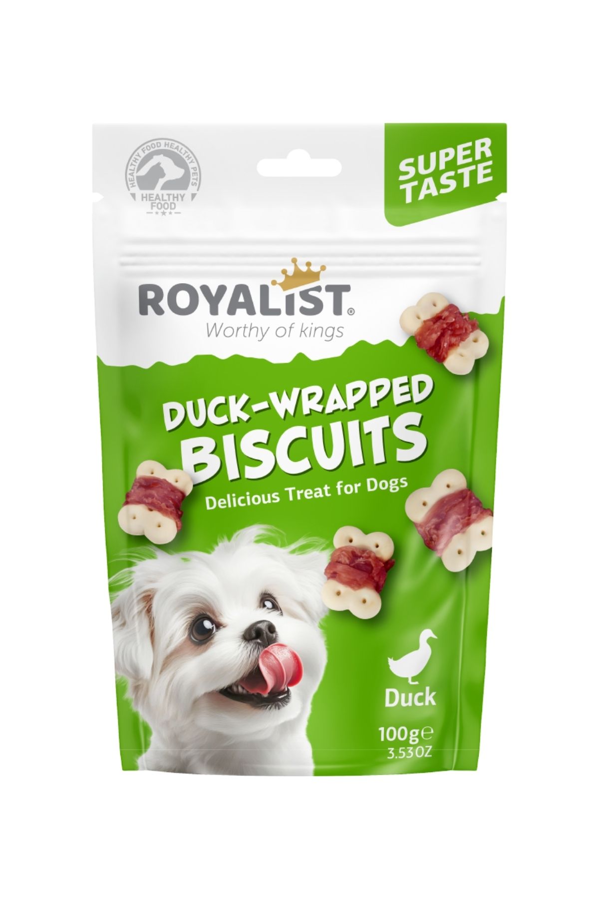 Ördek Eti Sarmallı Köpek Ödül Bisküvisi- 100 G.